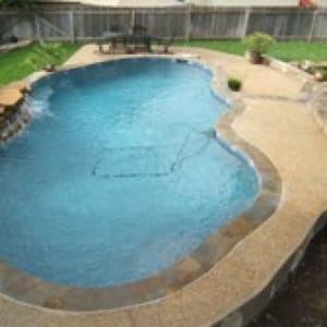 recently completed large pool